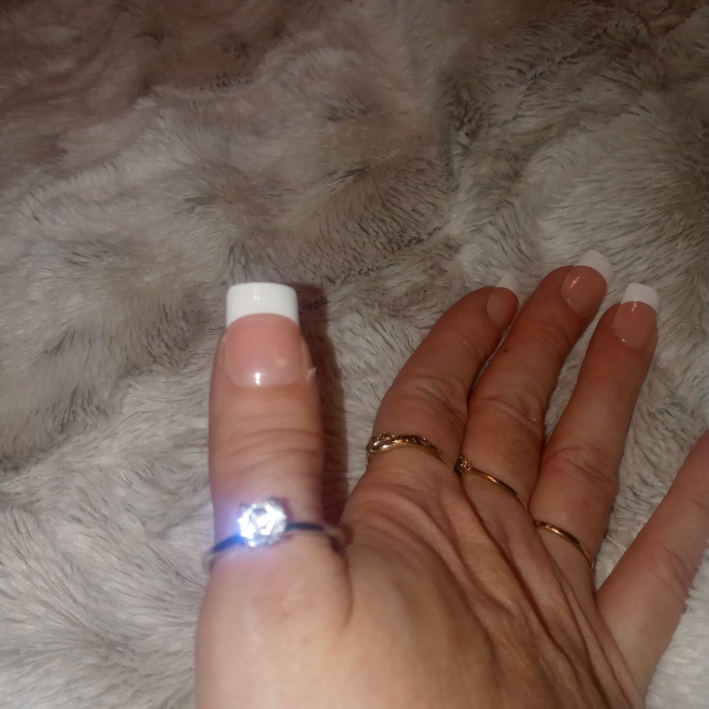 Diamond silver antique ring - Picture 3 of 9